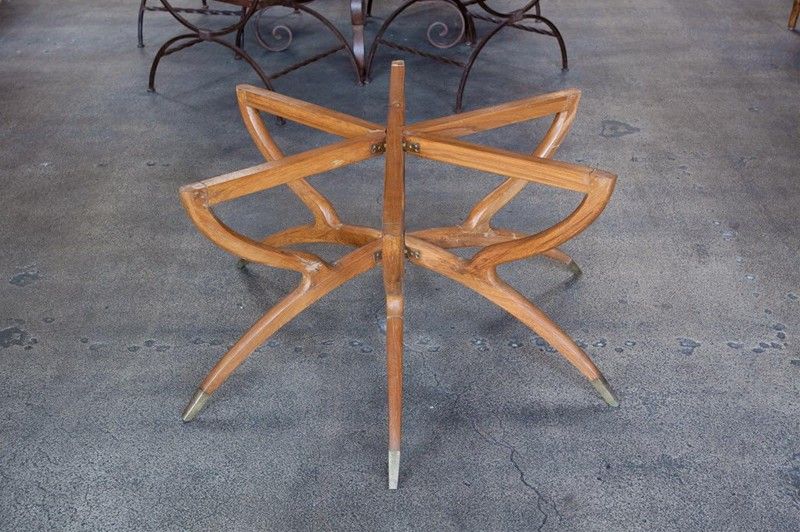Mid-20th Century Moroccan Brass Tray Table