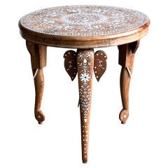 Side Table inlaid With Mother of Pearl