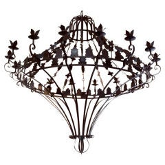 Giant Wrought Iron French Chandelier