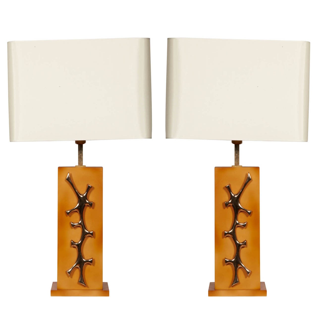Pair of Lamps by Robert Phandeve For Sale