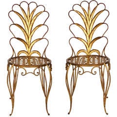 Pair of Chairs by René Drouet