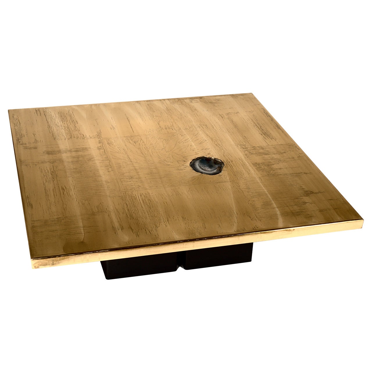 Coffee Table Brass Etched by Christian Heckscher