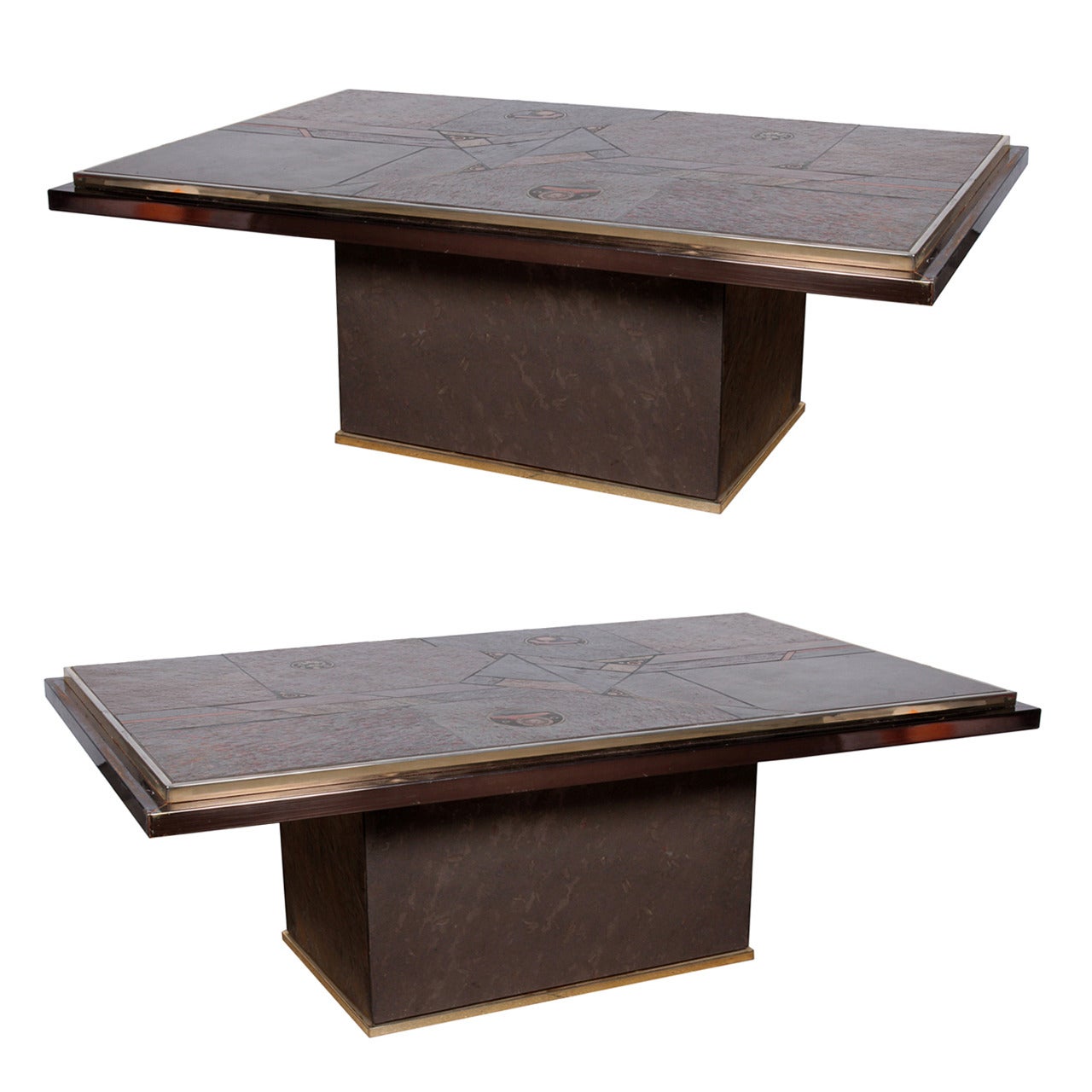 Pair of in the Style of Paul Kingma Coffee Tables