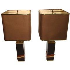 Retro Pierre Cardin Pair of Table Lamps