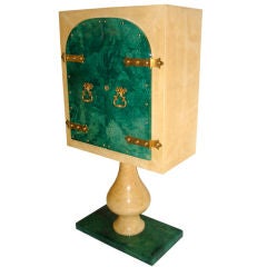 Aldo Tura - One off full parchment drinks cabinet