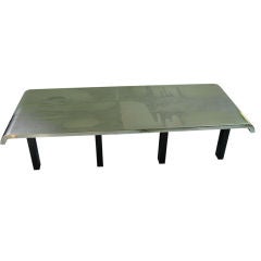 Etched aluminium coffee table