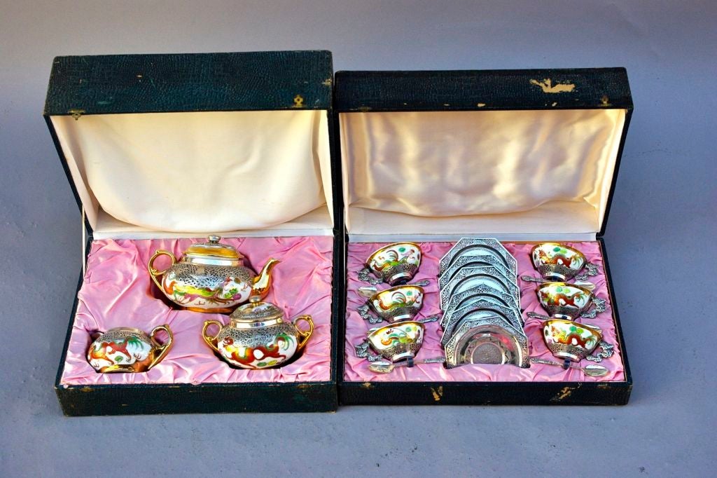 Tea Set Inside Two Boxes