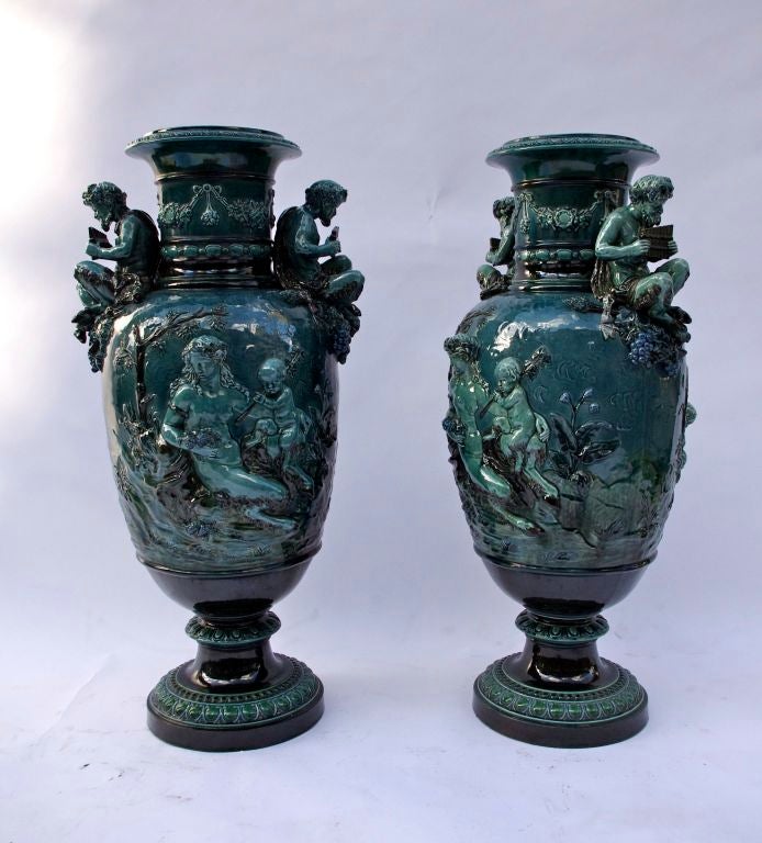 Pair Of Vases Of Minton