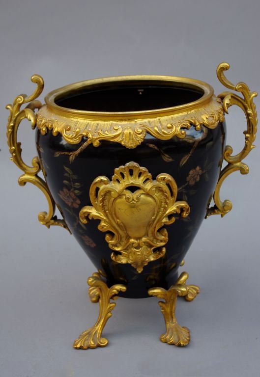 Sheet metal painted vase