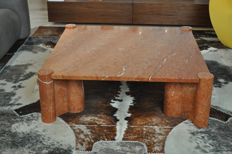 Mid-Century Modern Jumbo Marble Coffee Table By Gae Aulenti Jumbo