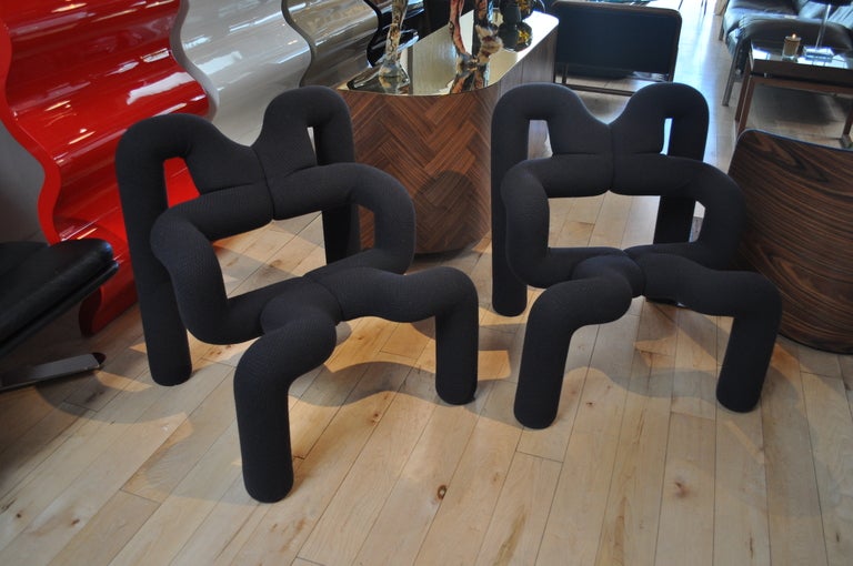 Mid-Century Modern Pair of Ekstrem chair by Terje Ekstrom