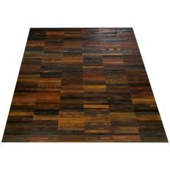 Vintage Leather Belt Area Rug 10