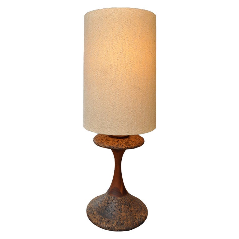 Vintage Cork Lamp
