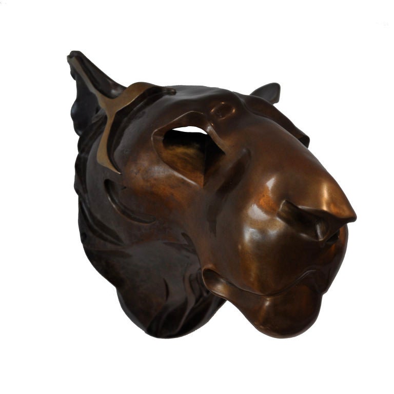 Lioness Sculpture by Deroy Sharp Deacon. Titled, signed, numbered and dated 'Lioness Deacon 25/36 93' on the reverse