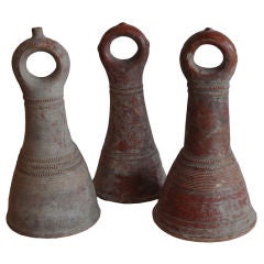 Antique Jene Clay Bed Post