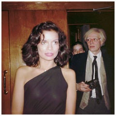Bianca Jagger and Andy Warhol, 1978, new york city