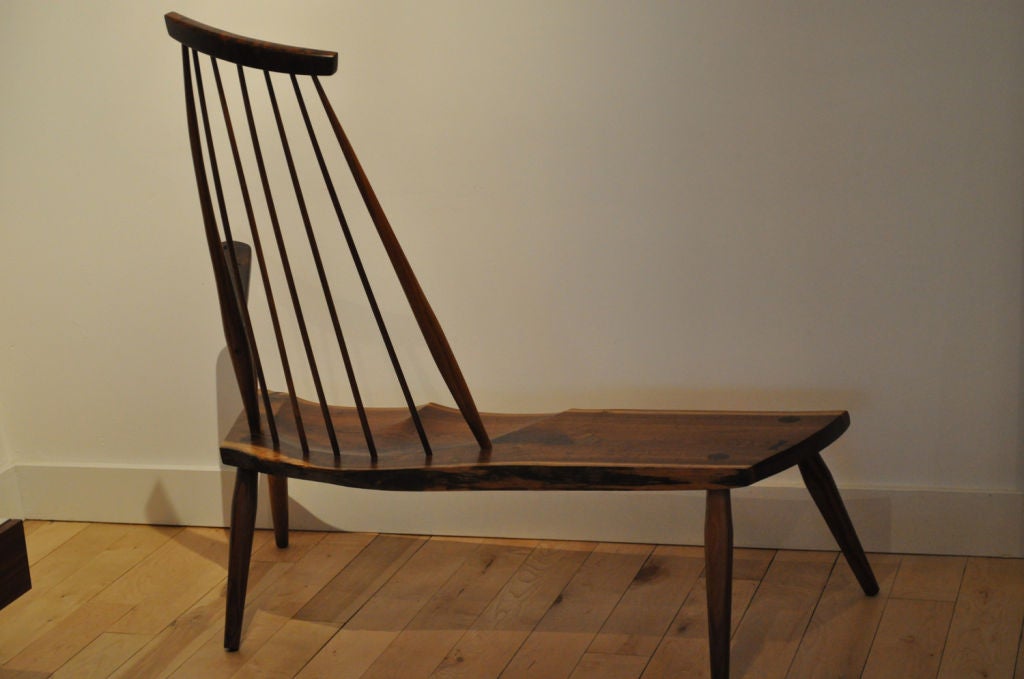 Contemporary Walnut Slab Bench by Richard Patterson