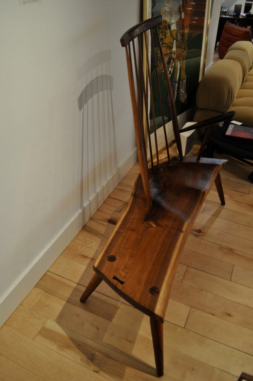 Walnut Slab Bench by Richard Patterson 1