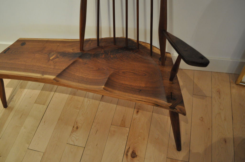 Walnut Slab Bench by Richard Patterson 2