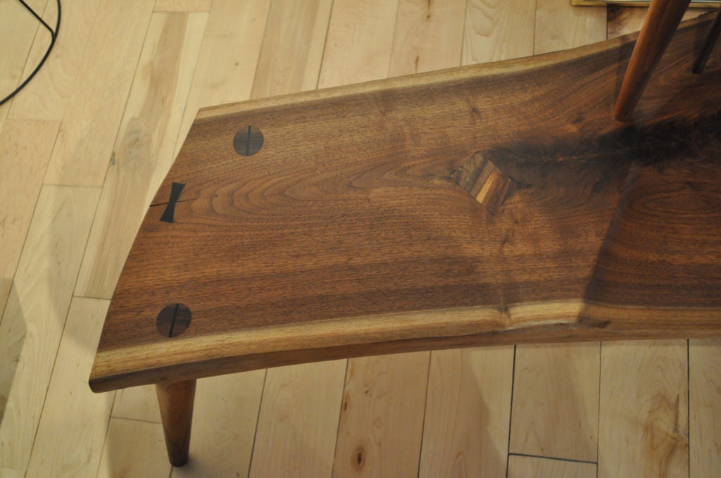 Walnut Slab Bench by Richard Patterson 3