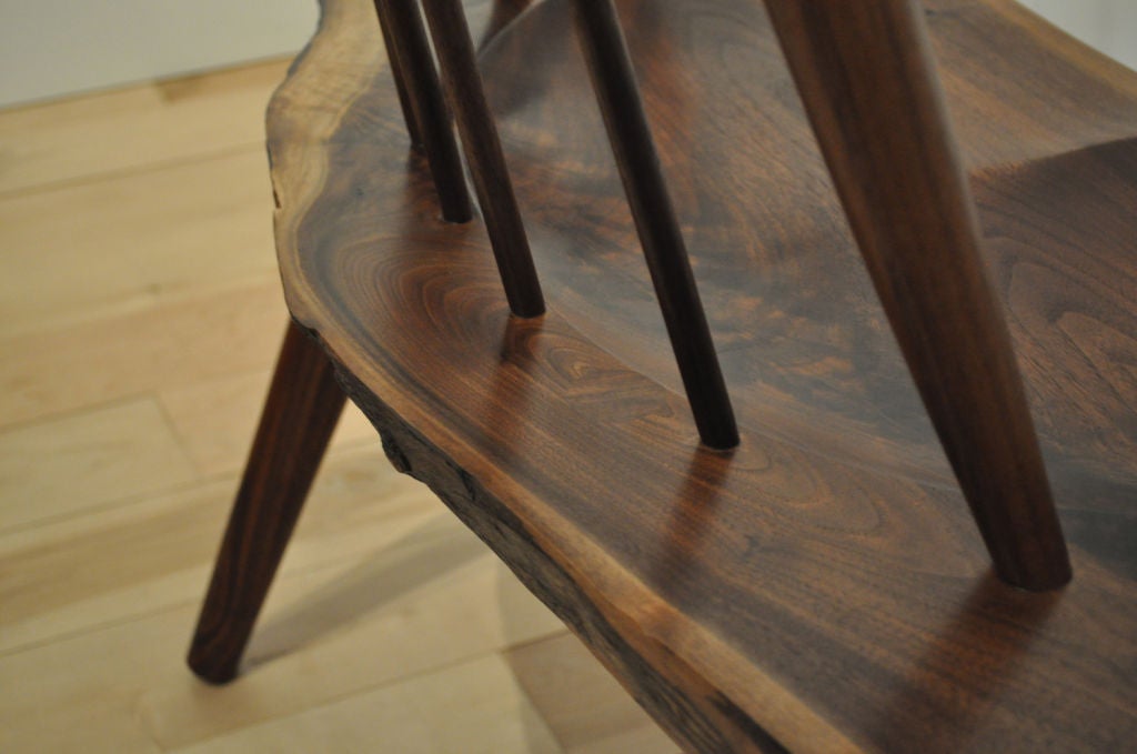 Walnut Slab Bench by Richard Patterson 4