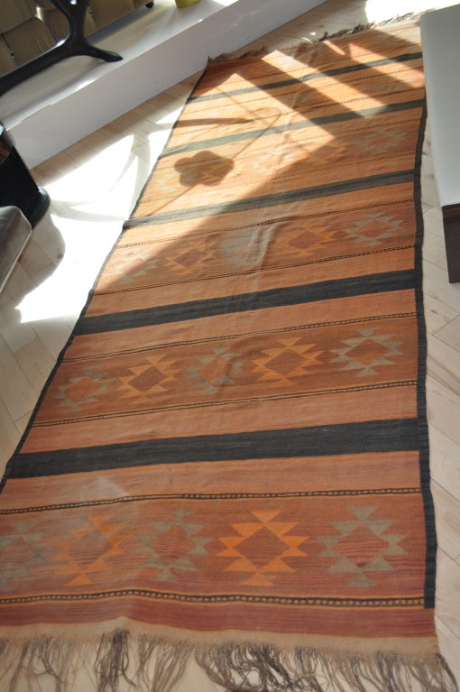 Mid-20th Century 1960's Afghani Kilim Rug