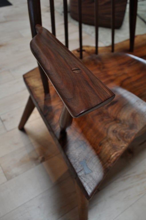 Walnut Slab Bench By Richard Patterson At 1stdibs