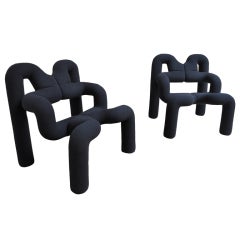 Ein Paar Ekstrem-Stühle von Terje Ekstrom