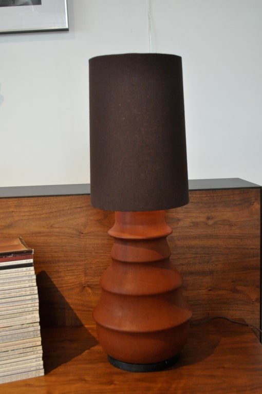 Caramel Leather Lamp by GC
