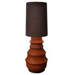 Caramel Leather Lamp by GC