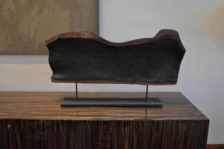 Astarte Walnut Sculpture by Angela Black In Excellent Condition For Sale In Los Angeles, CA