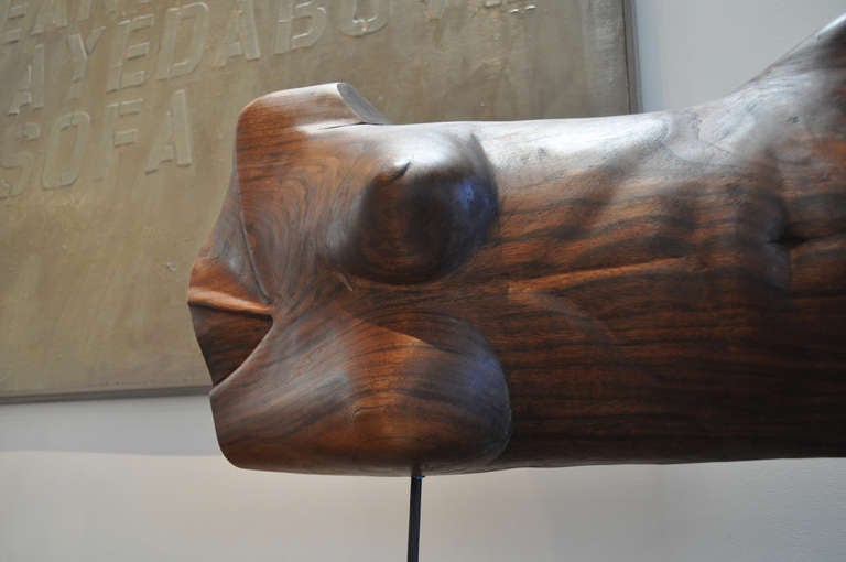 Astarte Walnut Sculpture by Angela Black For Sale 1