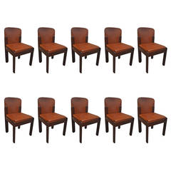 Set of Ten Dining Chairs in the Style of Tobia Scarpa Set of Ten Dining Chairs in the Style of Tobia Scarpa
