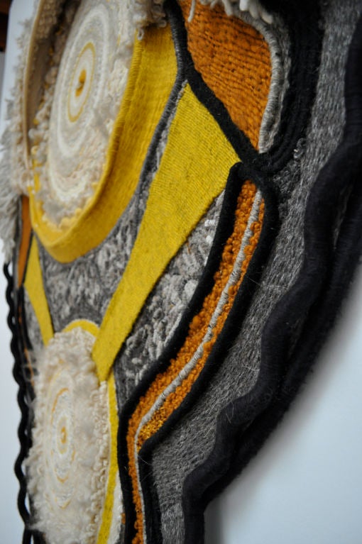 Hand-Woven 1960's Tapestry/Weaving by Edith Zimmer