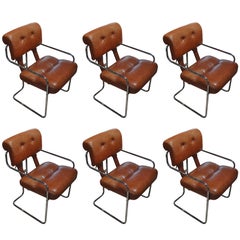 Set of Six Guido Faleschini "Tucroma" Chairs