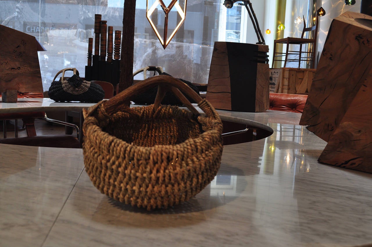 Modern Custom Deer Antler Basket