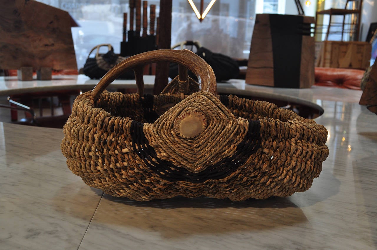 American Custom Deer Antler Basket