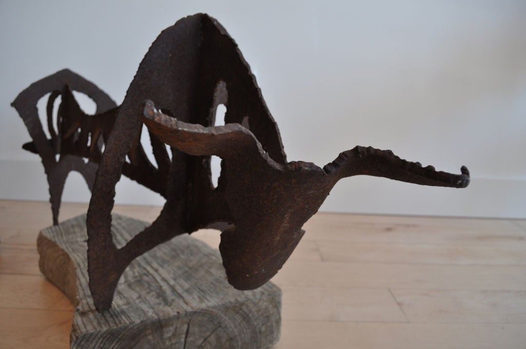 1960's Metal Bull Sculpture at 1stdibs