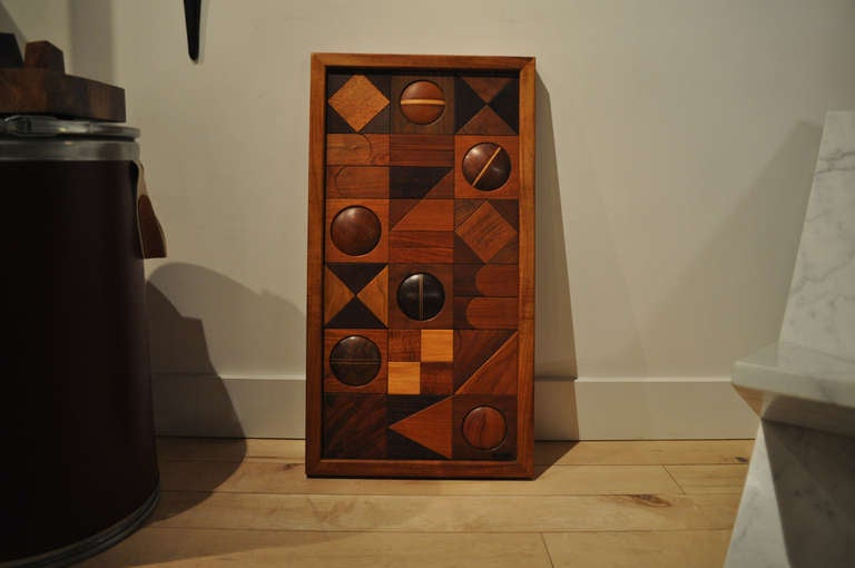 Modern Relief Wood Wall Sculpture For Sale at 1stdibs