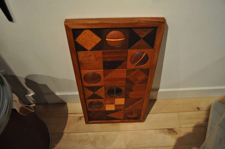 Modern Relief Wood Wall Sculpture For Sale at 1stdibs