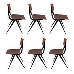 Set of Six Vintage Friso Kramer Dining Chairs