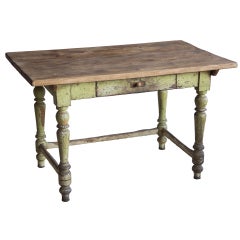 Antique English Victorian Painted Desk