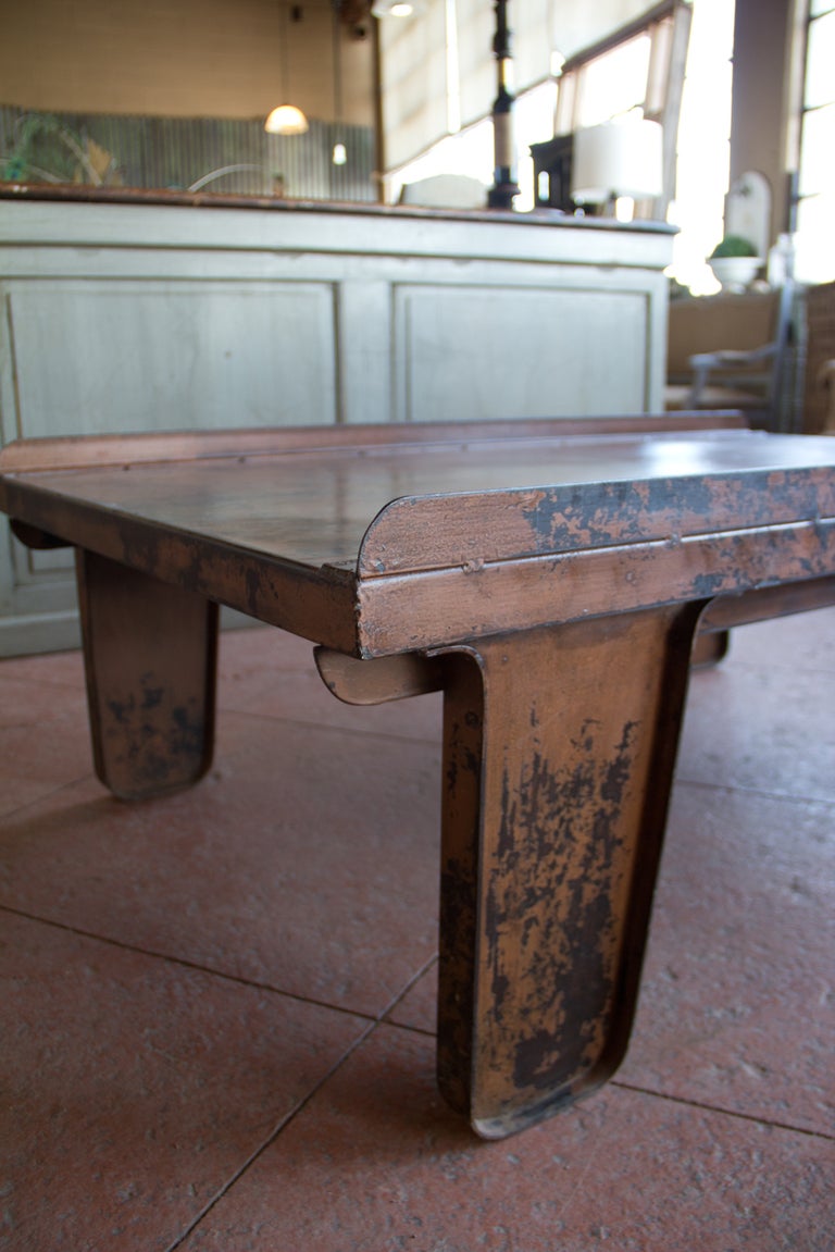 20th Century Vintage English Industrial Coffee Table