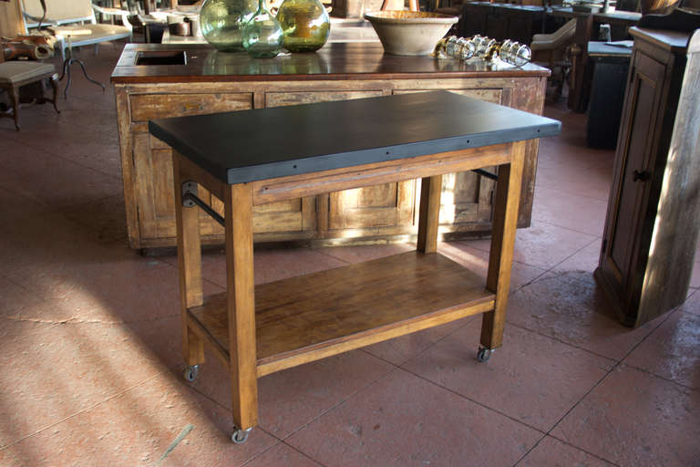 Vintage English Kitchen Island