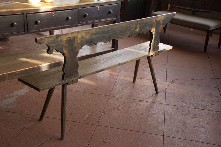 19th Century Painted Bench 4