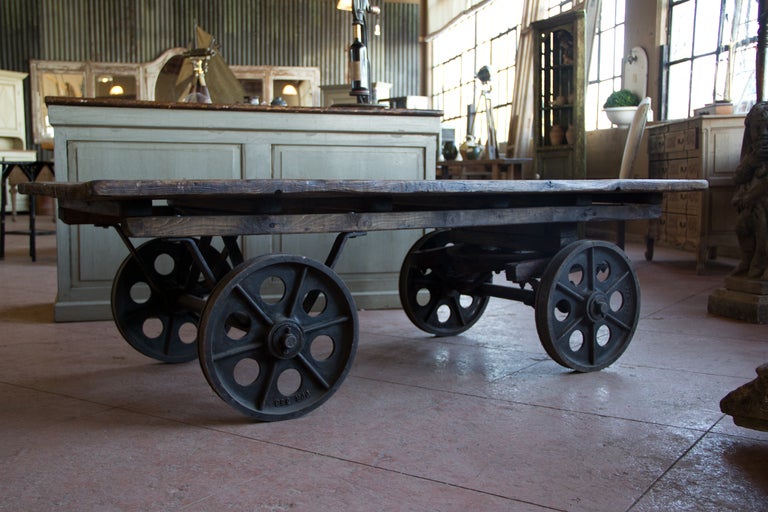 Industrial Vintage British Mill Cart