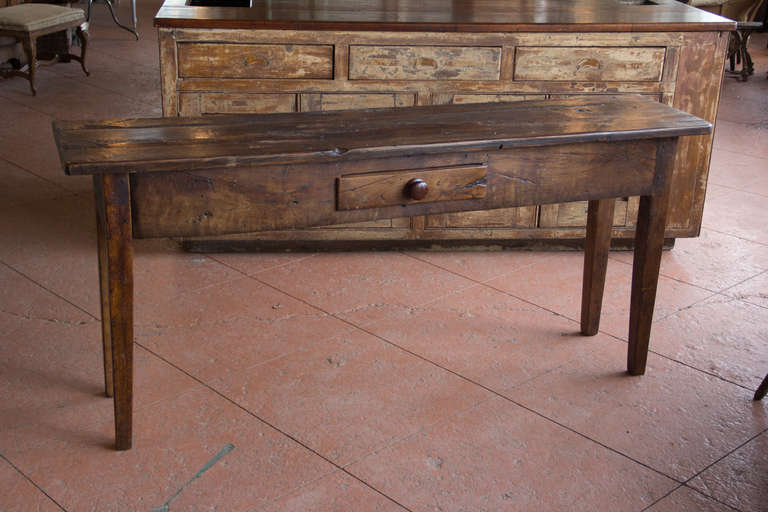 English Elm Sofa Table at 1stDibs