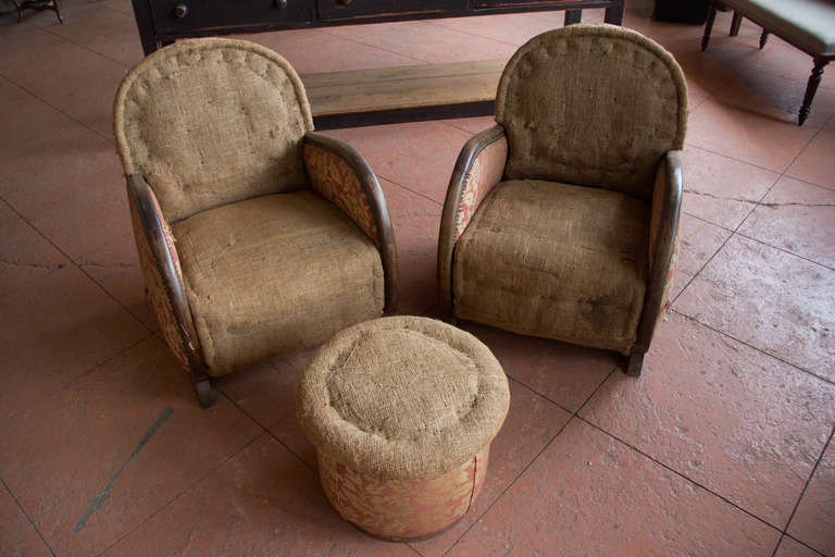 20th Century Pair Of Belgian Art Deco Chairs