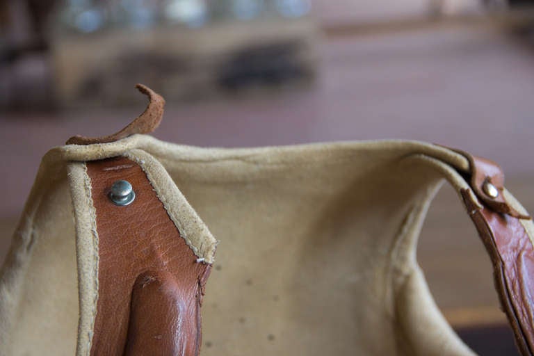 20th Century Rare Vintage French Leather Corset