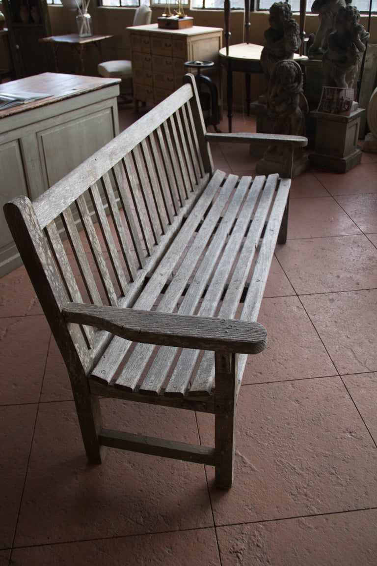 Vintage English Wooden Bench 1